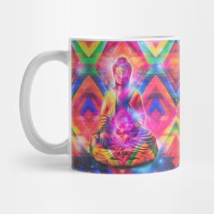 Trippy psychedelic Buddha Mug